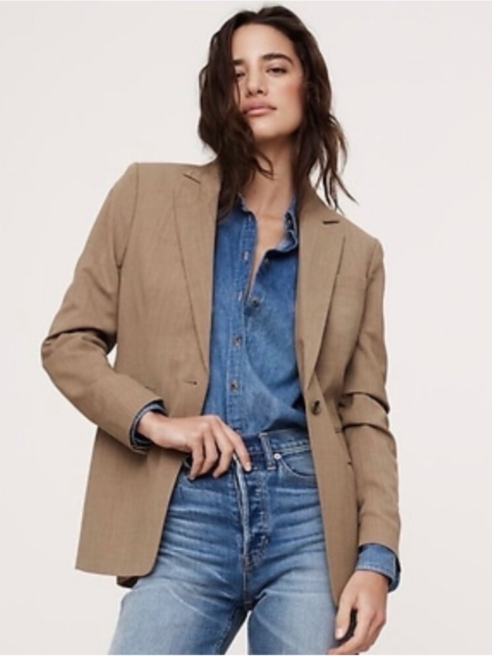 Banana Republic Slim Italian Wool Blazer Size 12